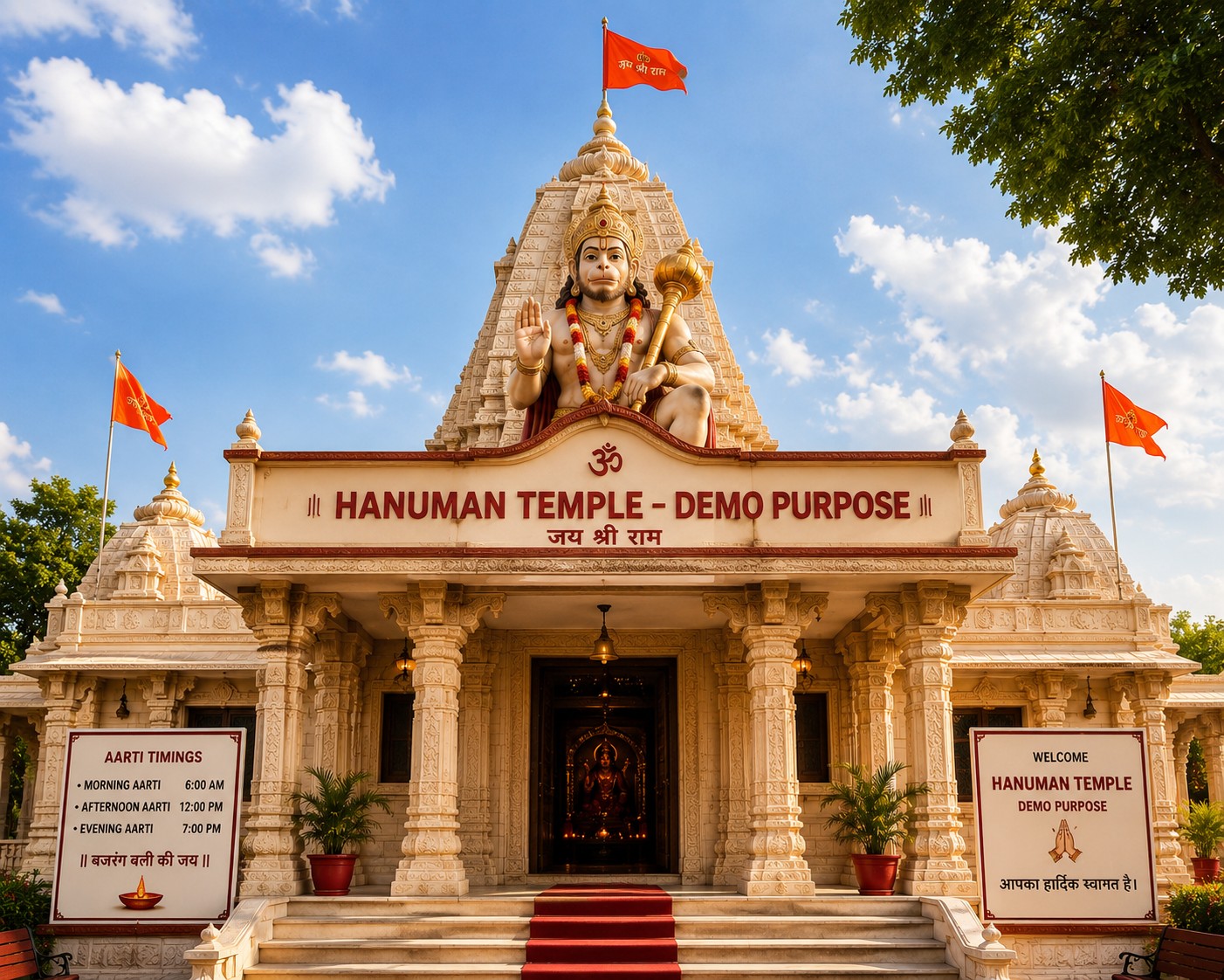 Hanuman Temple (Demo Purpose) temple — established —